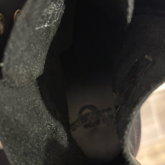Dr. Martens Womens Kendra Black Leather Round Toe Ankle Combat Boots Size 8 Docs - Picture 4 of 10
